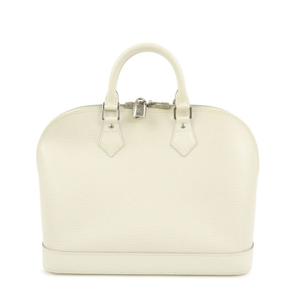 Louis Vuitton Alma Epi Leather White Leather Handbag